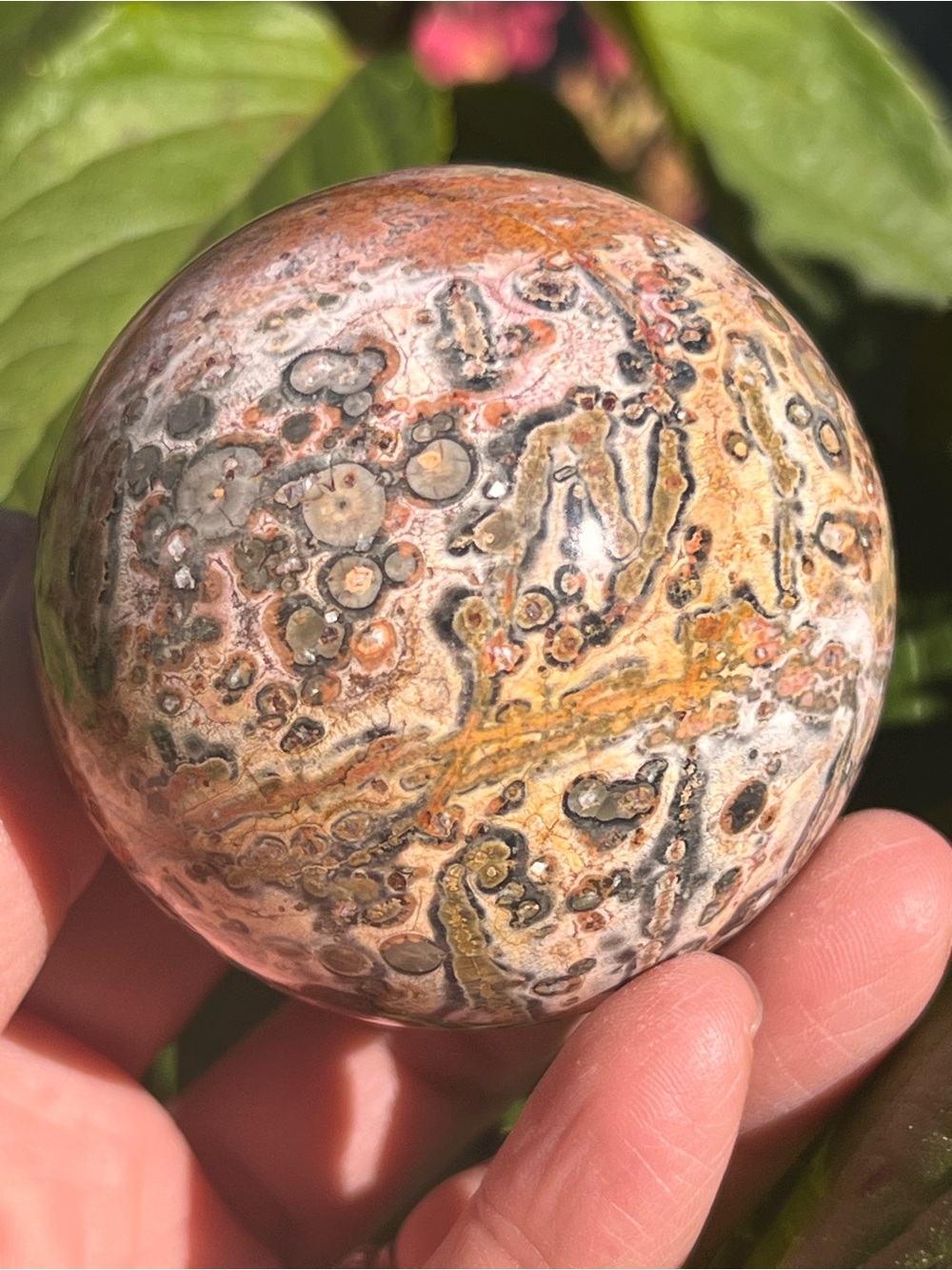 Leopard (1) skin Jasper sphere | crystal
